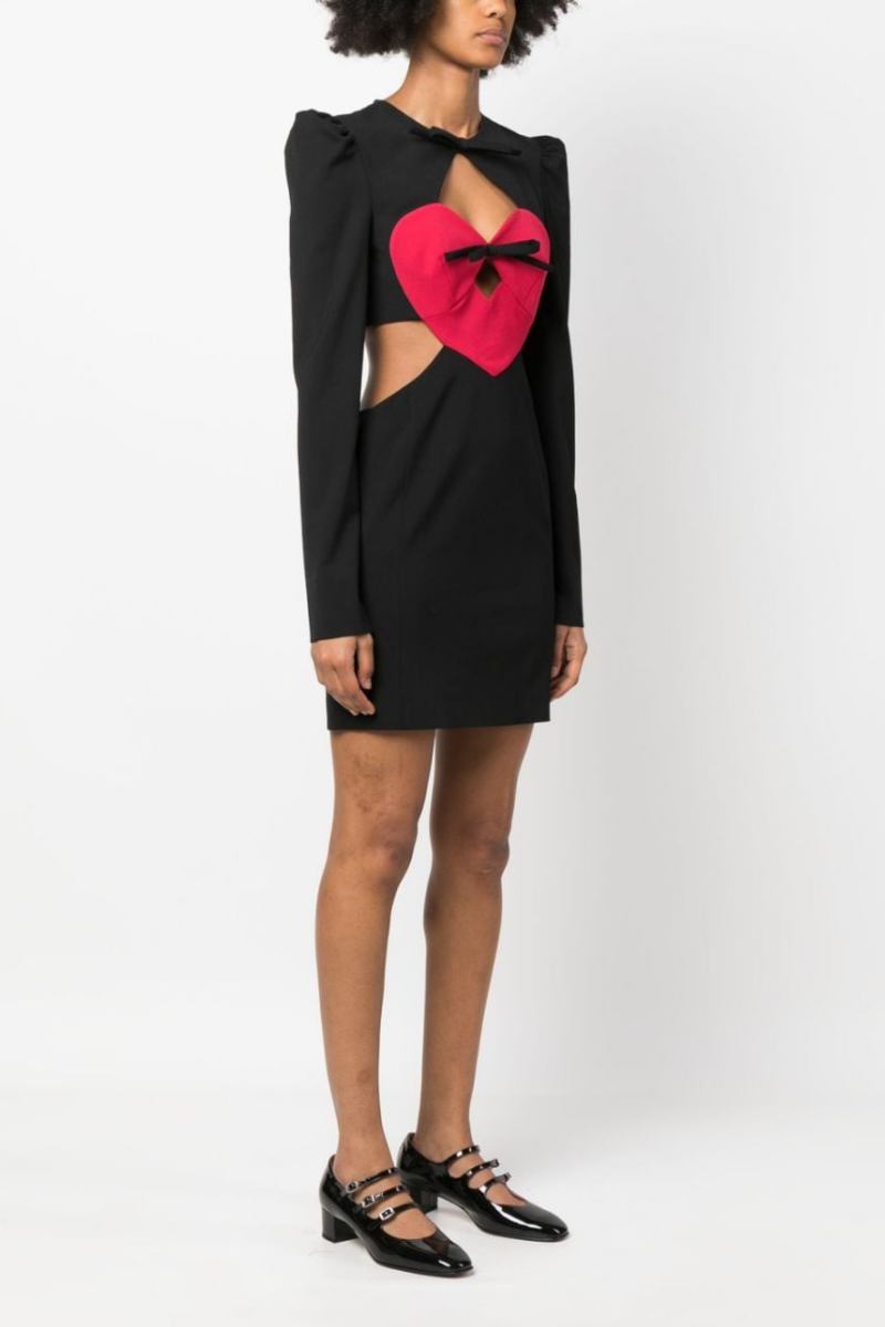 Abito Mini Magdalena con Cut-out a Cuore