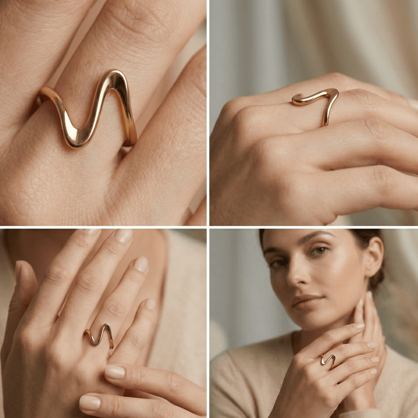 Minimal Wave Adjustable Ring