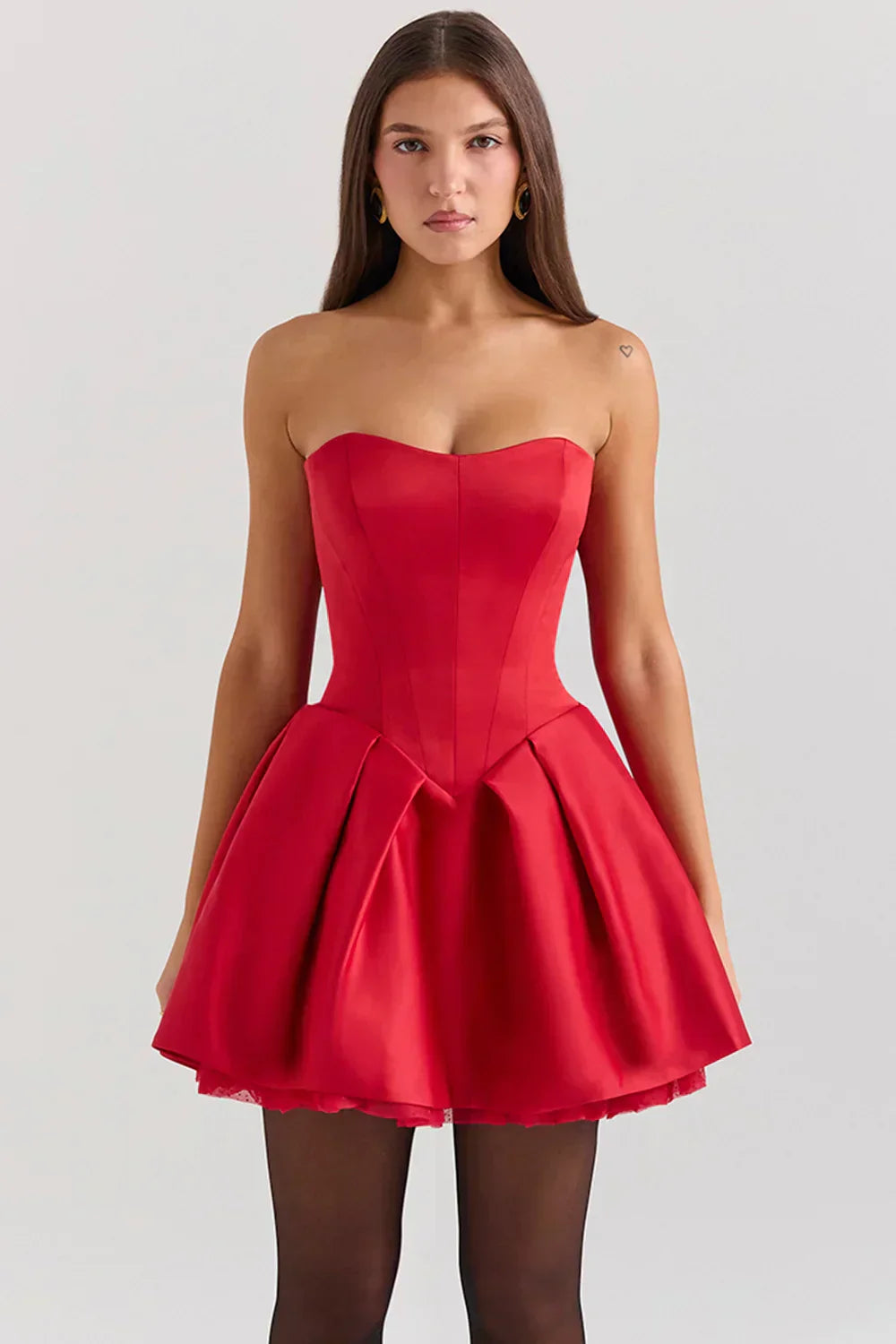 Abito Mini Benedetta Corsetto Senza Spalline
