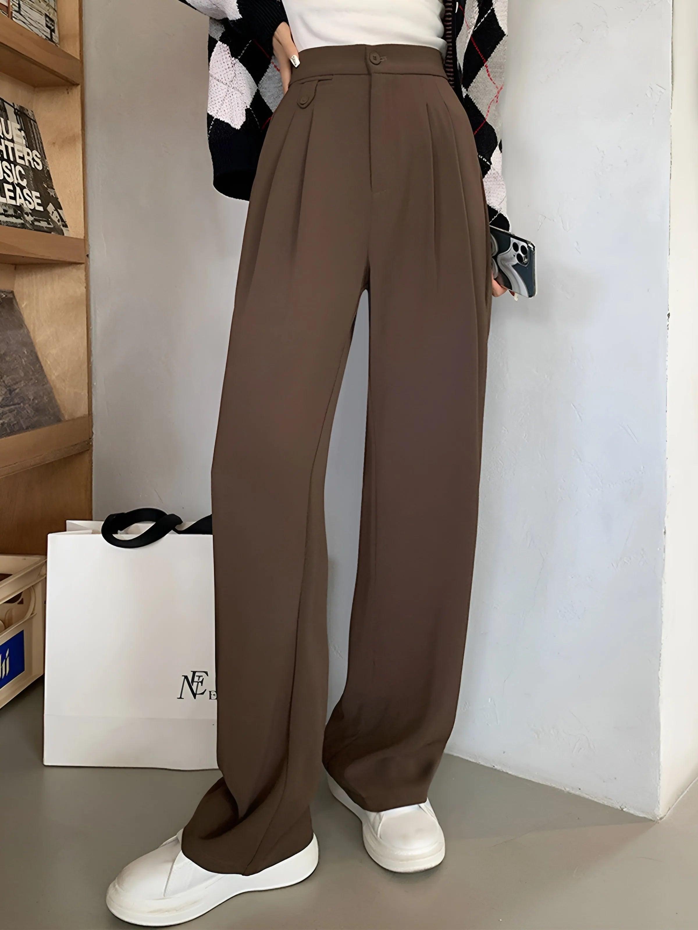 The Volu | Pantalon à jambes larges fancy