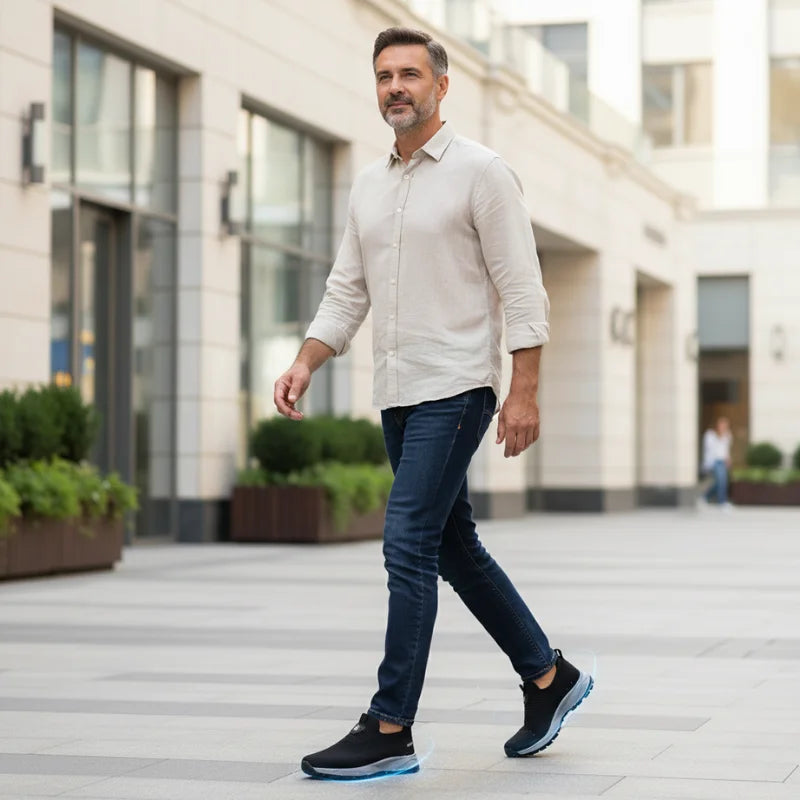 The Volu | FlexRelief™ – Chaussures orthopédiques sans lacets pour homme