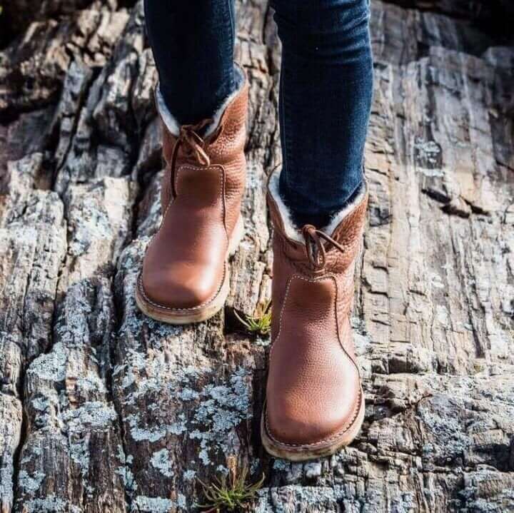 The Volu | Bottes Imperméables en Cuir Polaire Avec Doublure en Laine