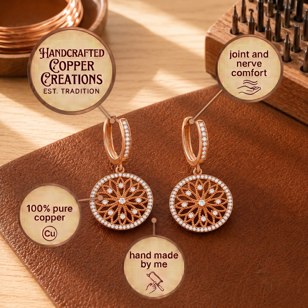 RAMINA · Mandala · Paar Ohrringe