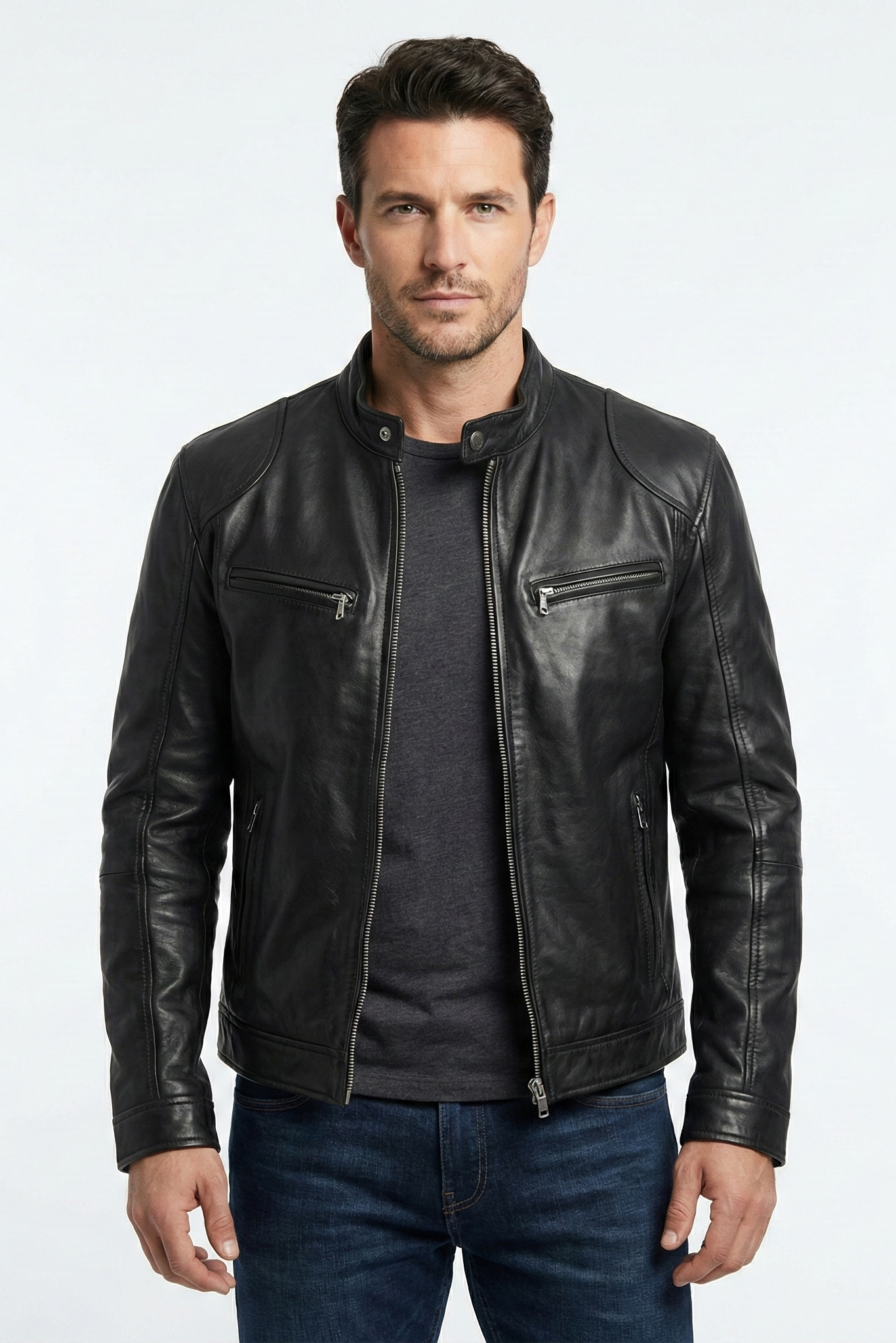 The Volu | Veste en Cuir pour Homme Trenton