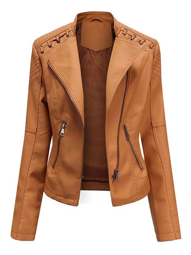 The Volu | Veste en cuir Debby pour femme