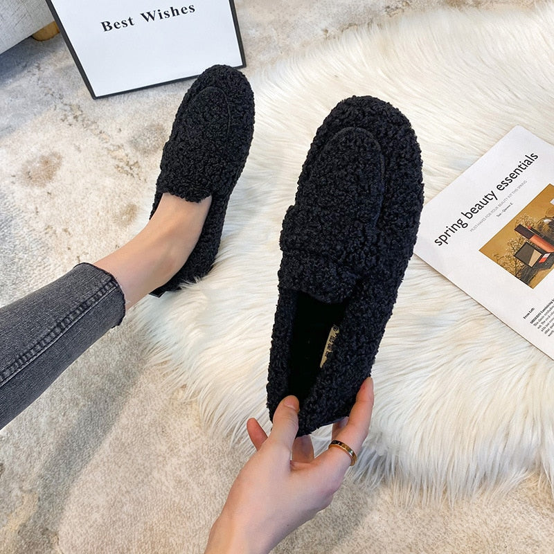 The Volu | Mocassins Arielle Pelucheux Avec Semelle Antidérapante