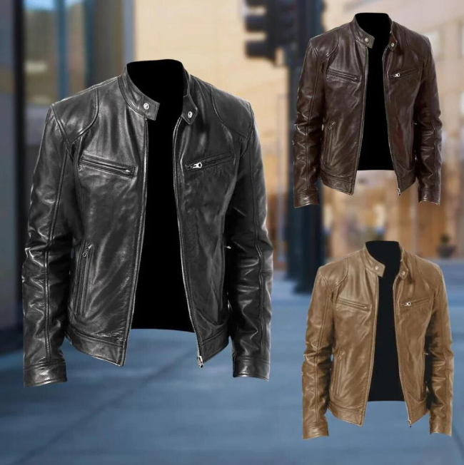 The Volu | Veste en Cuir pour Homme Trenton