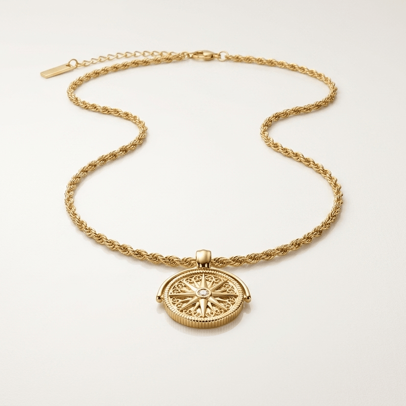 Astra Compass Necklace