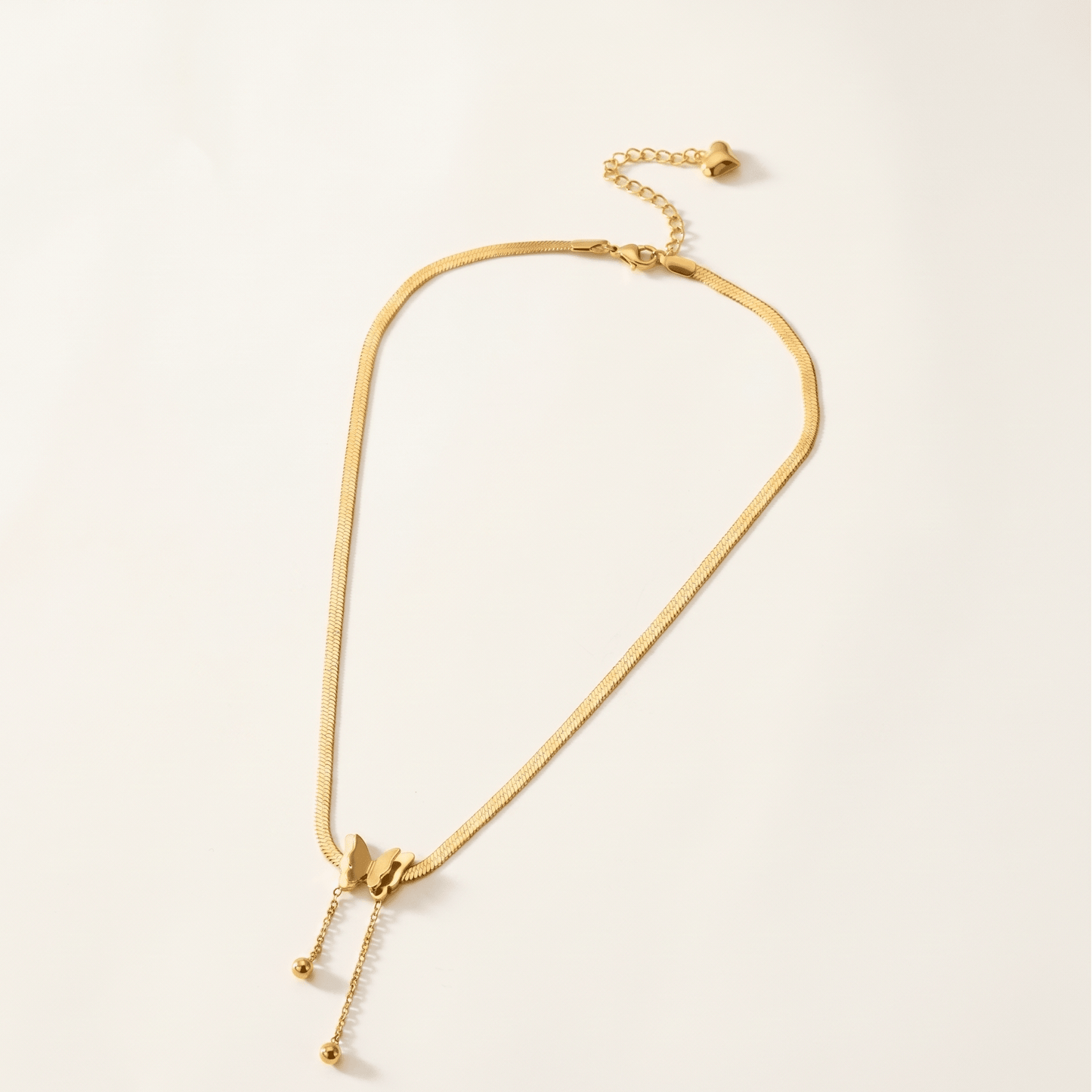 Aurora Butterfly Lariat Necklace