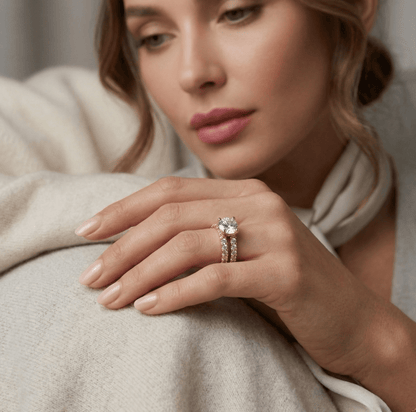 Aurora Lux Zirconia Bridal Ring Set