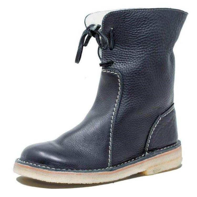The Volu | Bottes Imperméables en Cuir Polaire Avec Doublure en Laine