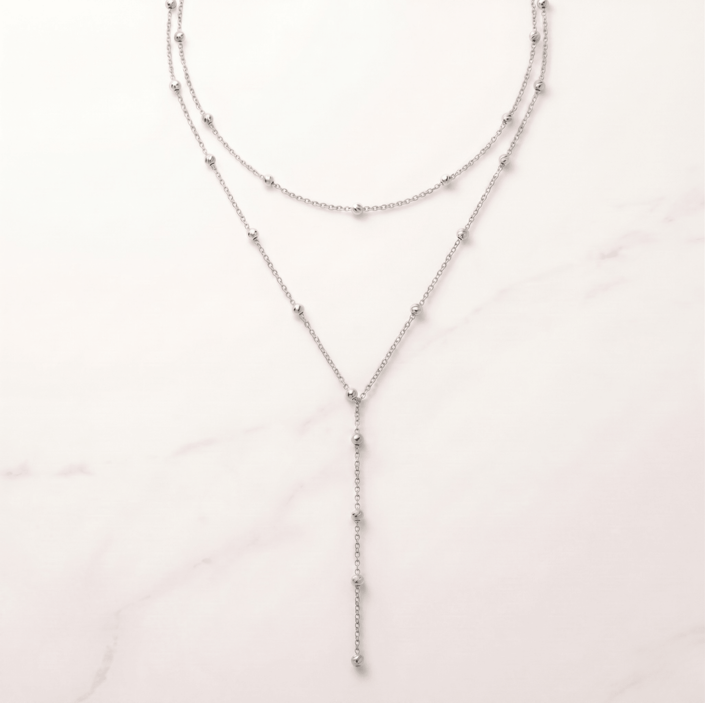 Celeste Double Layer Drop Necklace