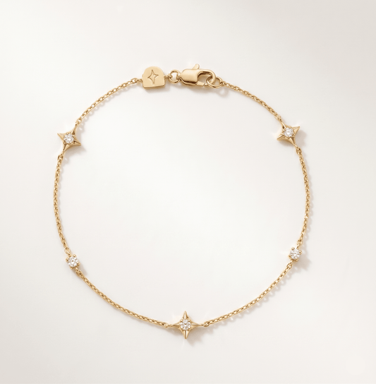 Sternen Armband mit Kristall