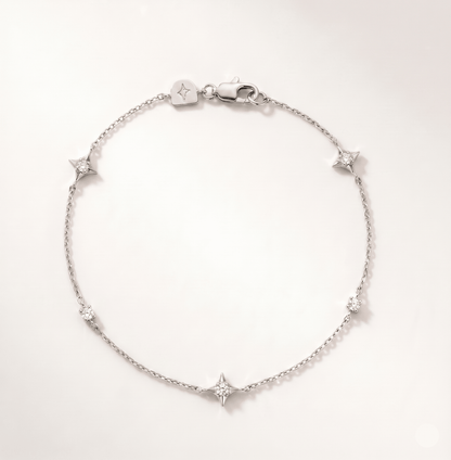 Celestial Diamond Star Bracelet