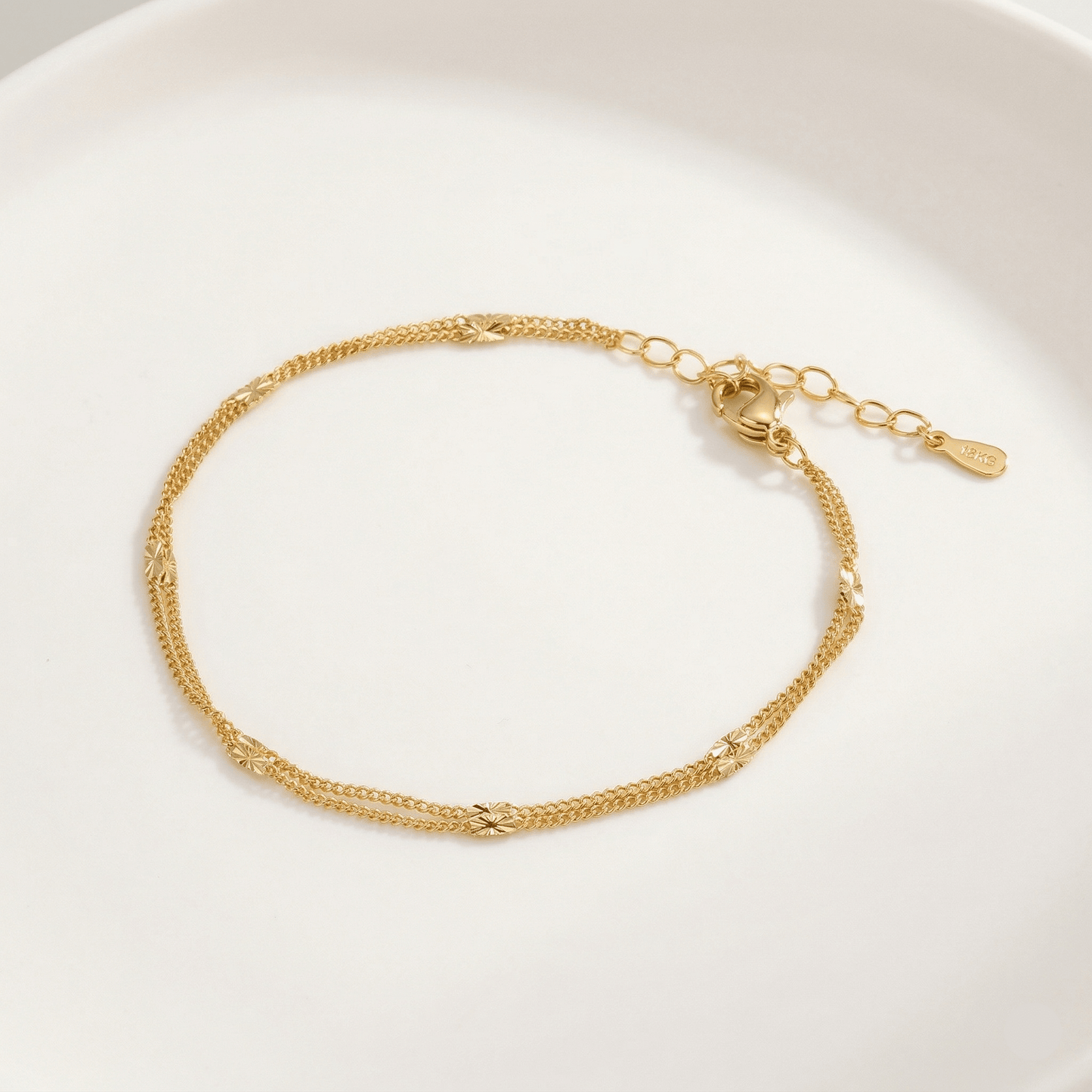 Double Layer Gold Bracelet