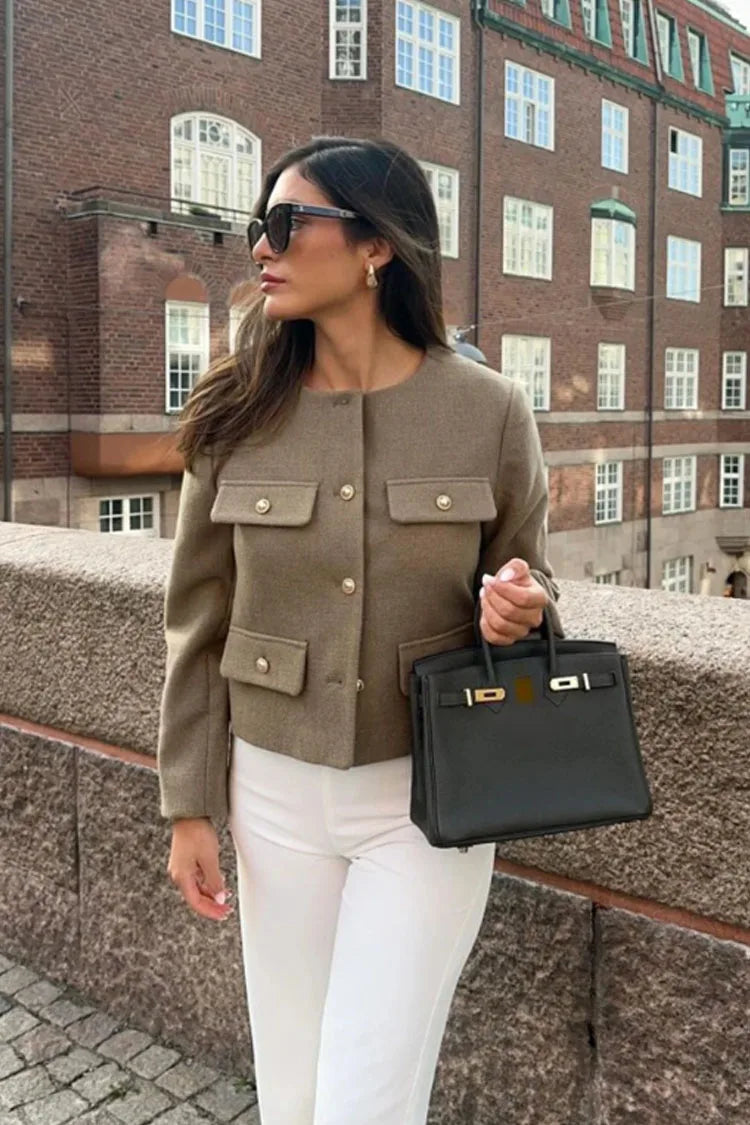 The Volu | Blazer court en laine