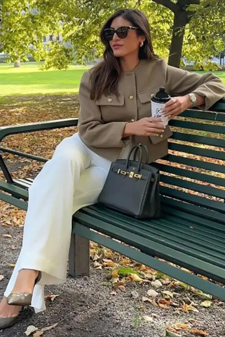 The Volu | Blazer court en laine