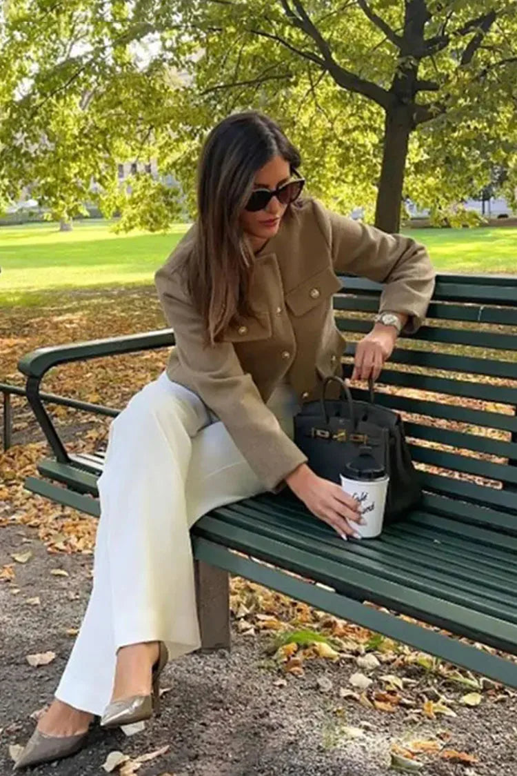 The Volu | Blazer court en laine