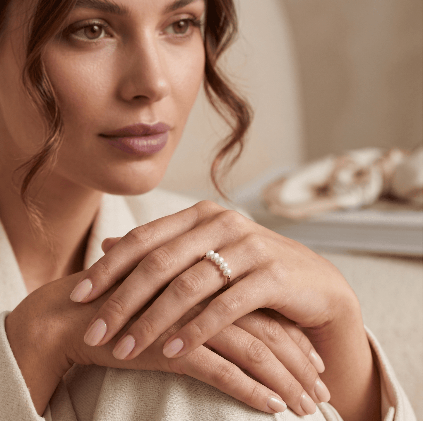 Elara Pearl Ring