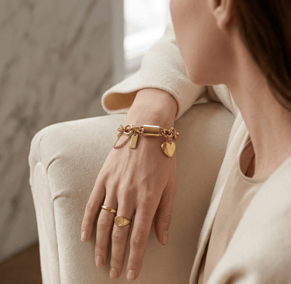 Eterna Heart Link Bracelet