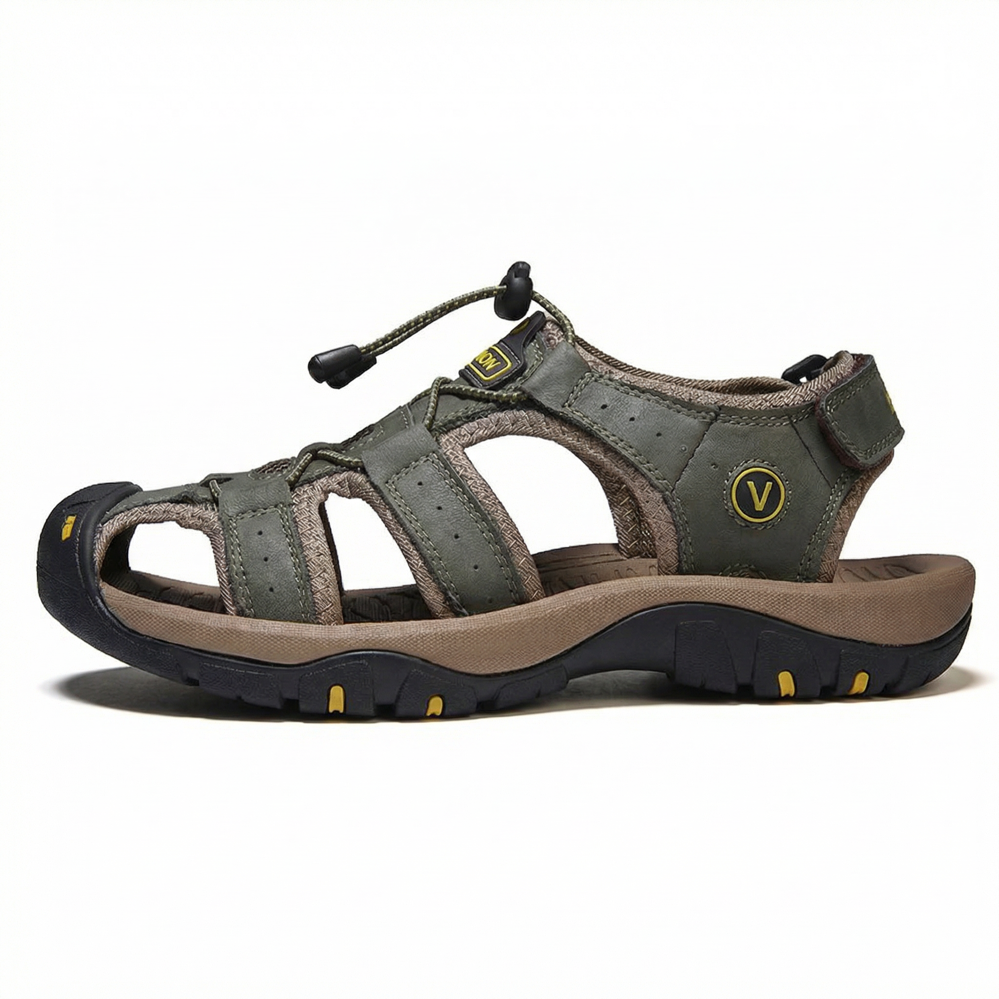 The Volu | ErgoStride™ – Sandales de confort tout-terrain pour hommes