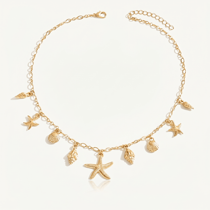 Golden Tide Charm Necklace