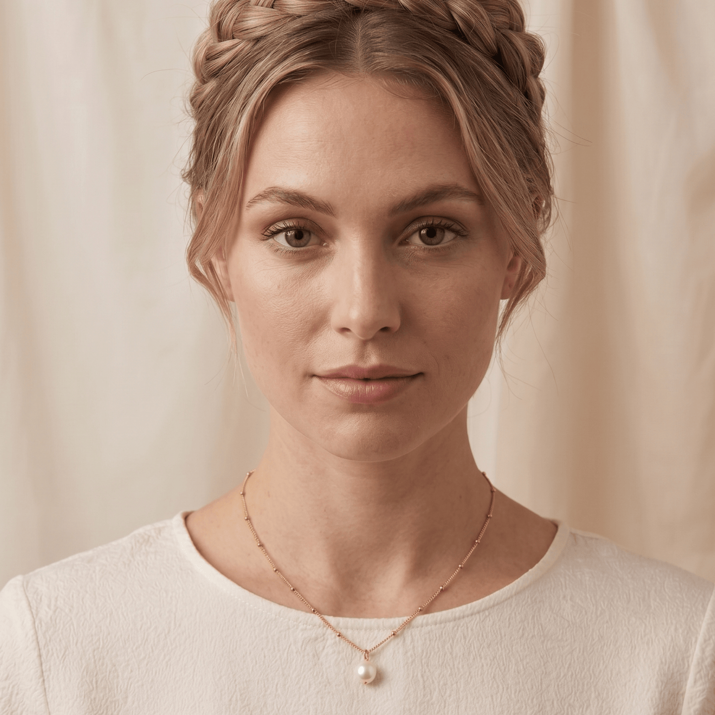 Luna Pearl Drop Necklace