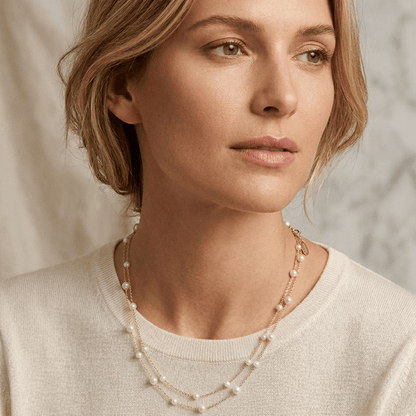 Luna Pearl Layered Necklace