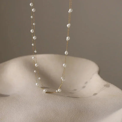 Luna Pearl Layered Necklace