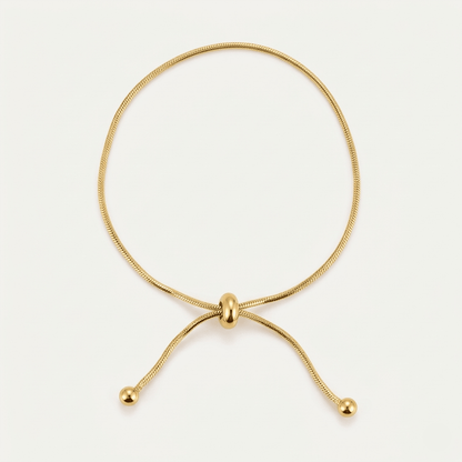 Minimal Gold Adjustable Anklet