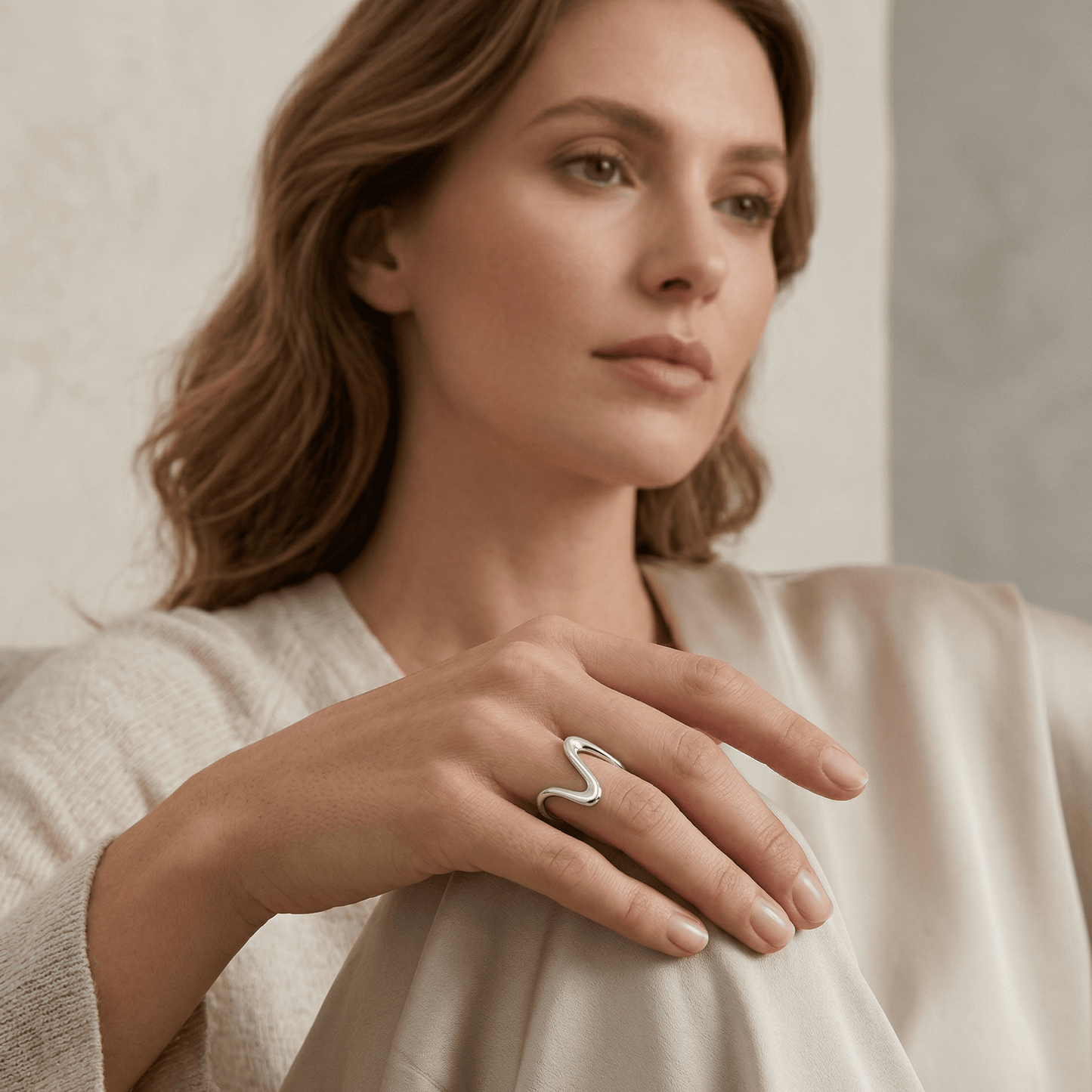 Minimal Wave Adjustable Ring
