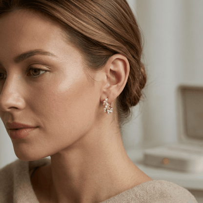 Pearl Signature Hoops
