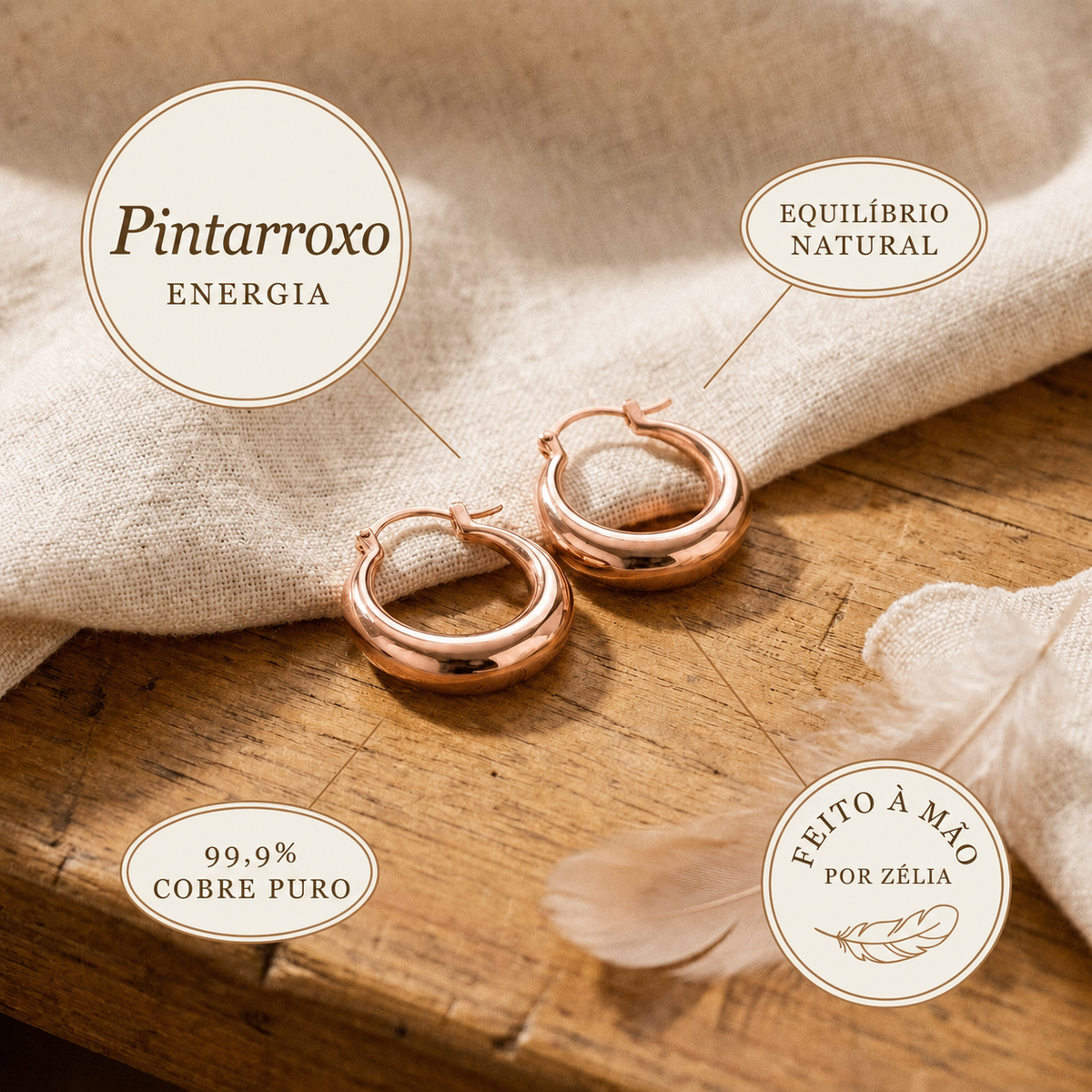RAMINA · Pettirosso · Paar Creolen