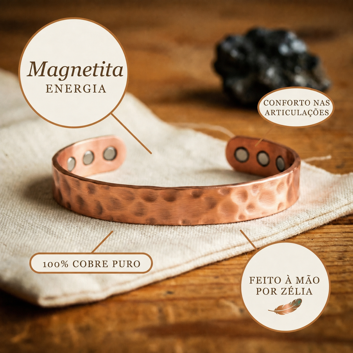 RAMINA · Magnetite · Bracelet