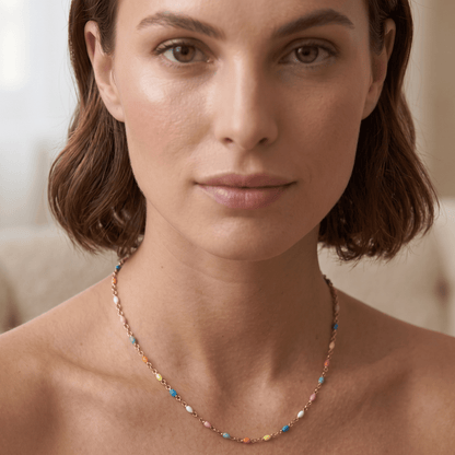 Rainbow Candy Bead Necklace