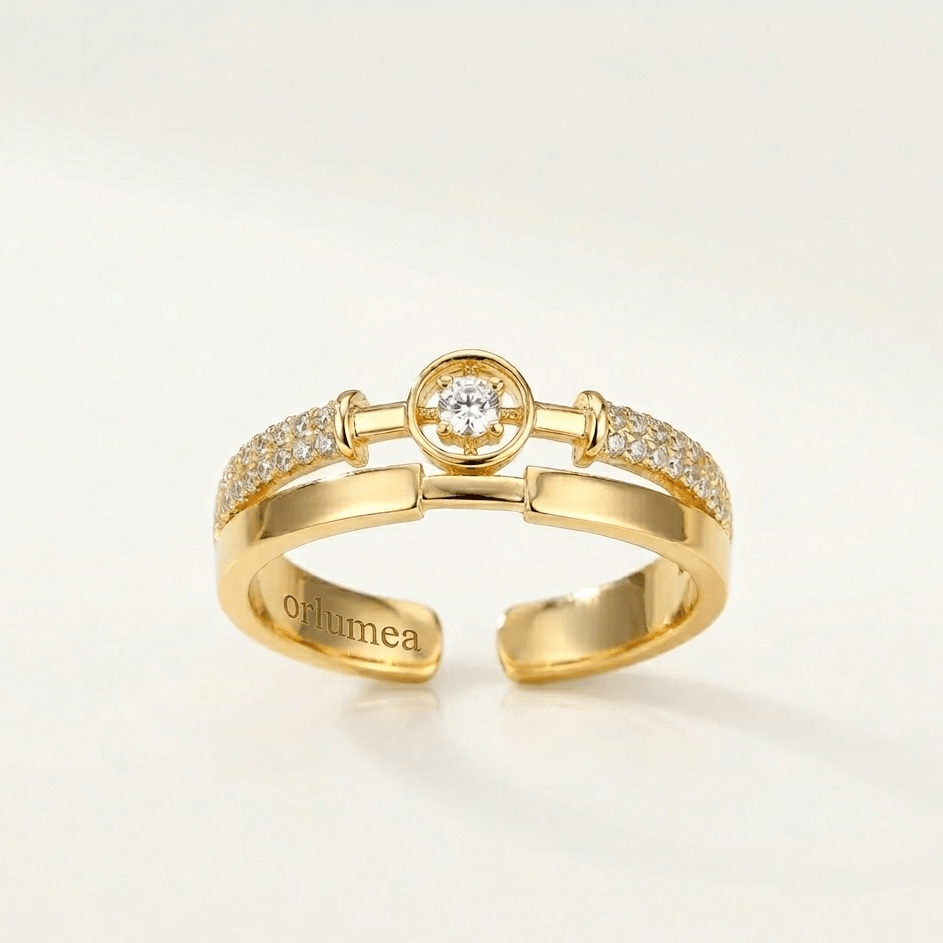 Sienna Crystal Adjustable Ring