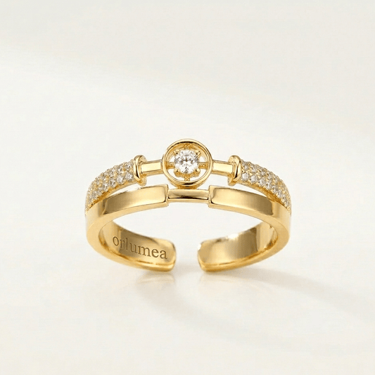 Kristall Ring Verstellbar