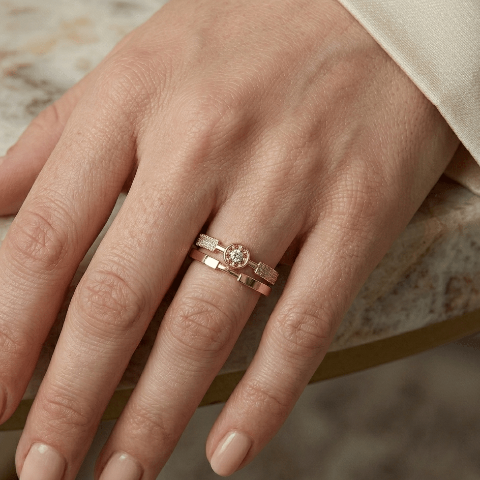 Sienna Crystal Adjustable Ring