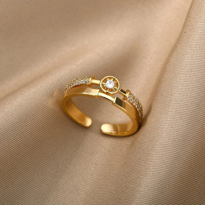 Sienna Crystal Adjustable Ring