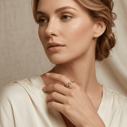 Sienna Crystal Adjustable Ring
