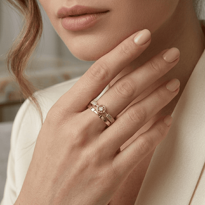 Sienna Crystal Adjustable Ring
