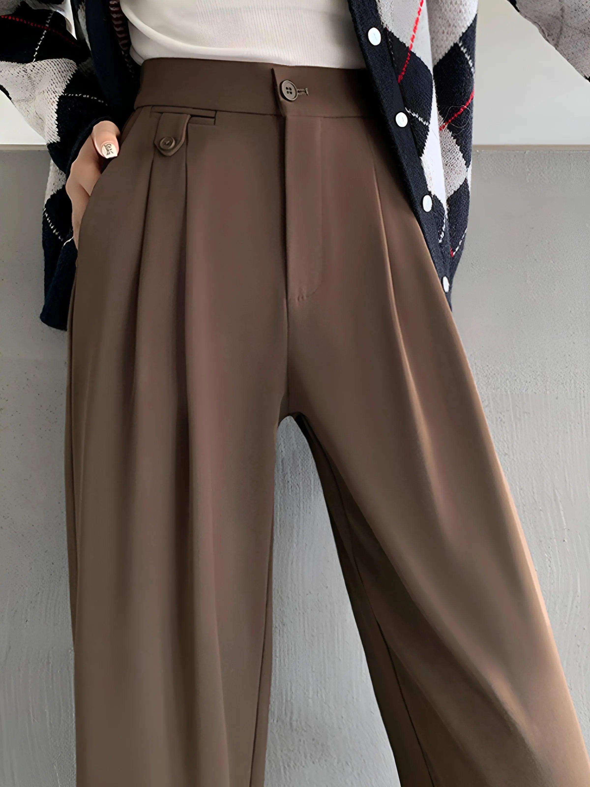 The Volu | Pantalon à jambes larges fancy