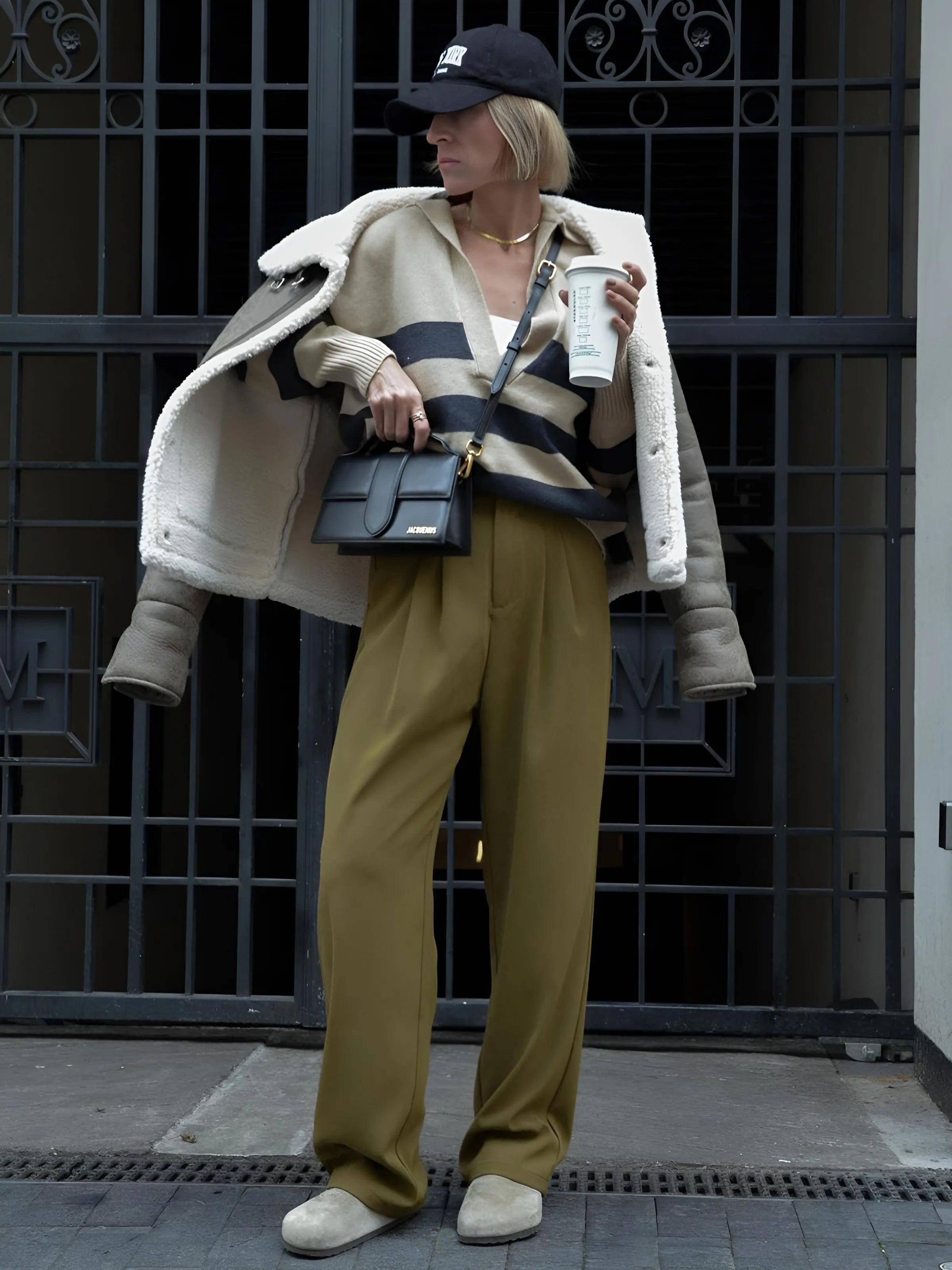 The Volu | Pantalon à jambes larges fancy