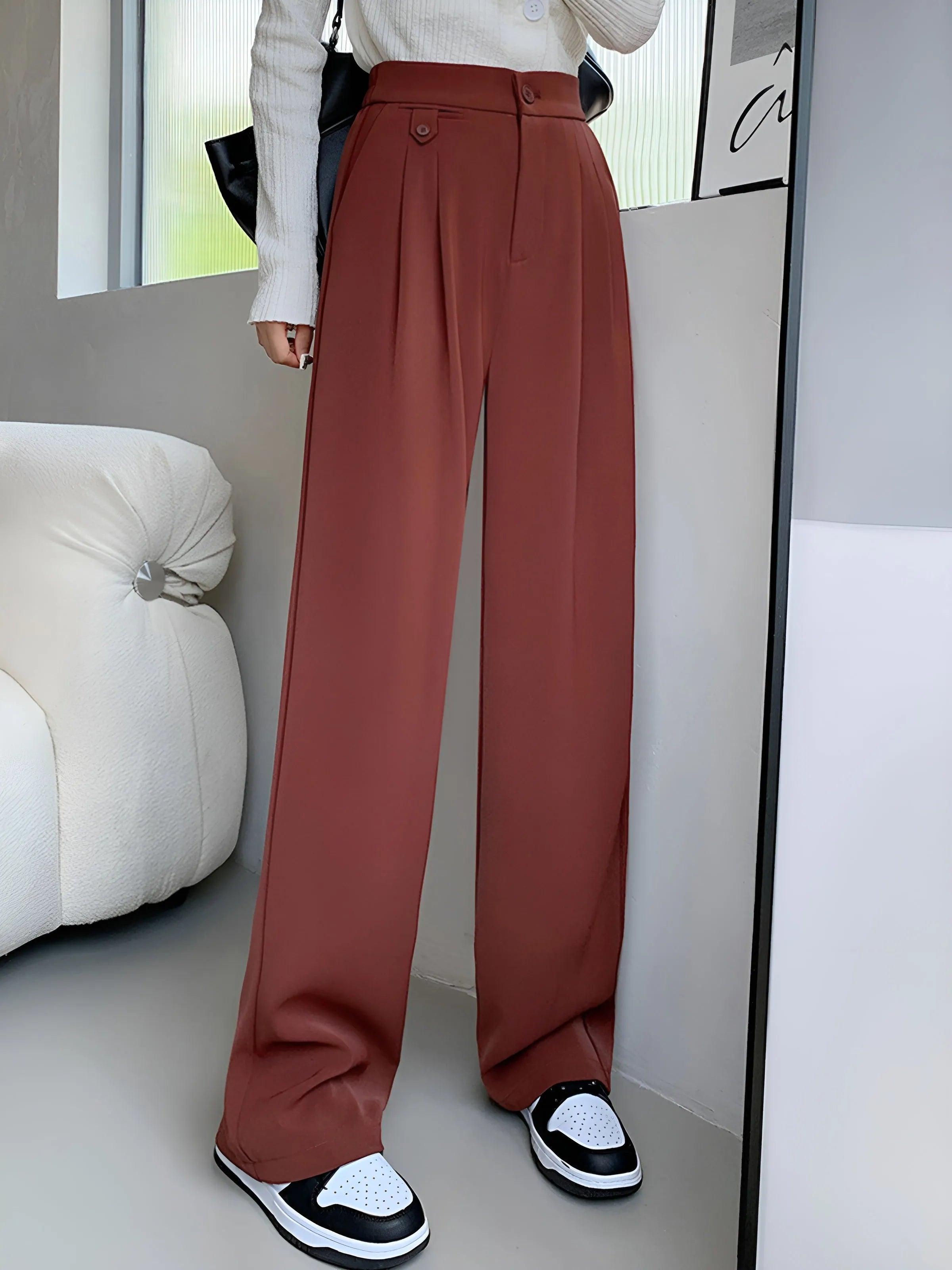 The Volu | Pantalon à jambes larges fancy