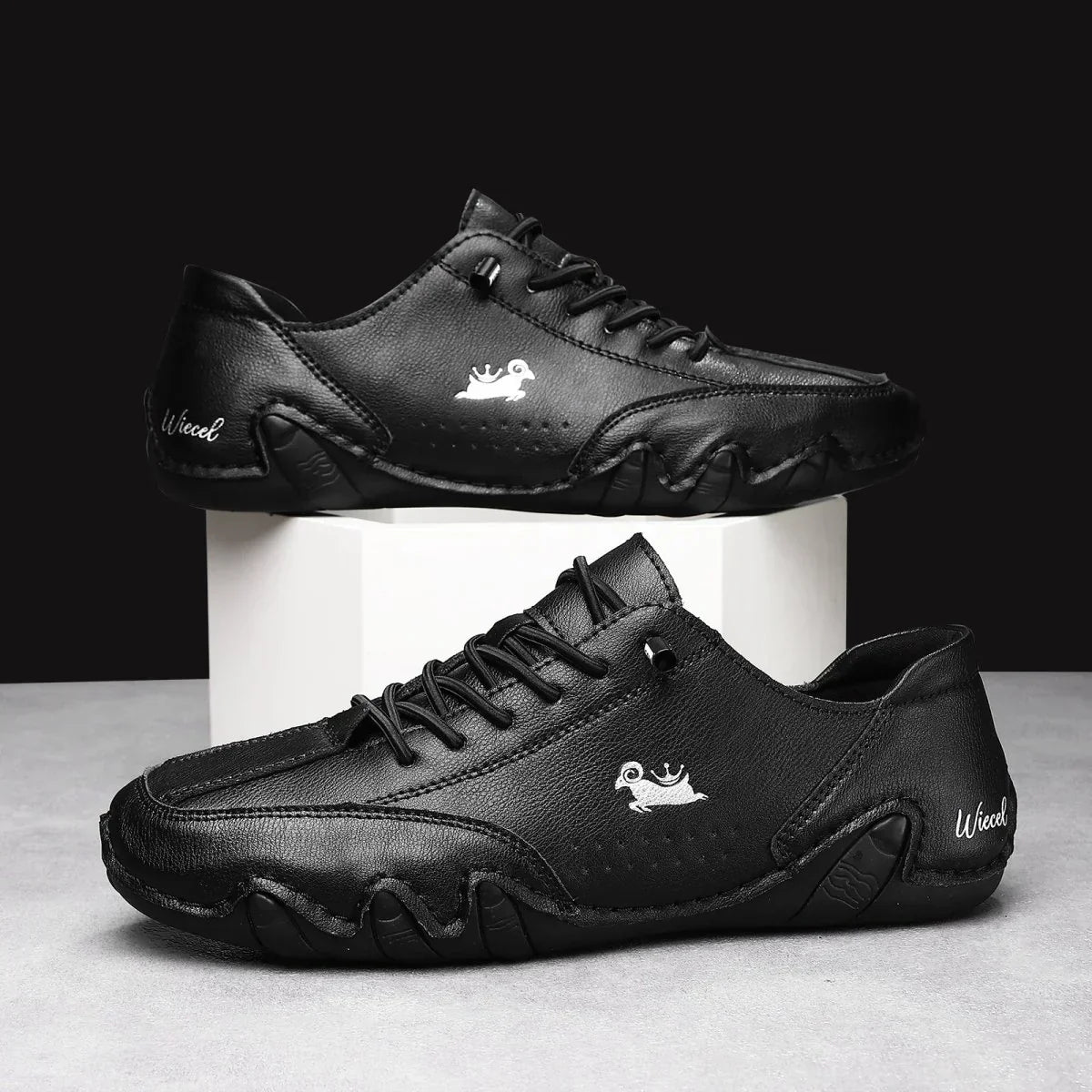 The Volu | Wiecel™ • Chaussures barefoot en cuir au confort ultime